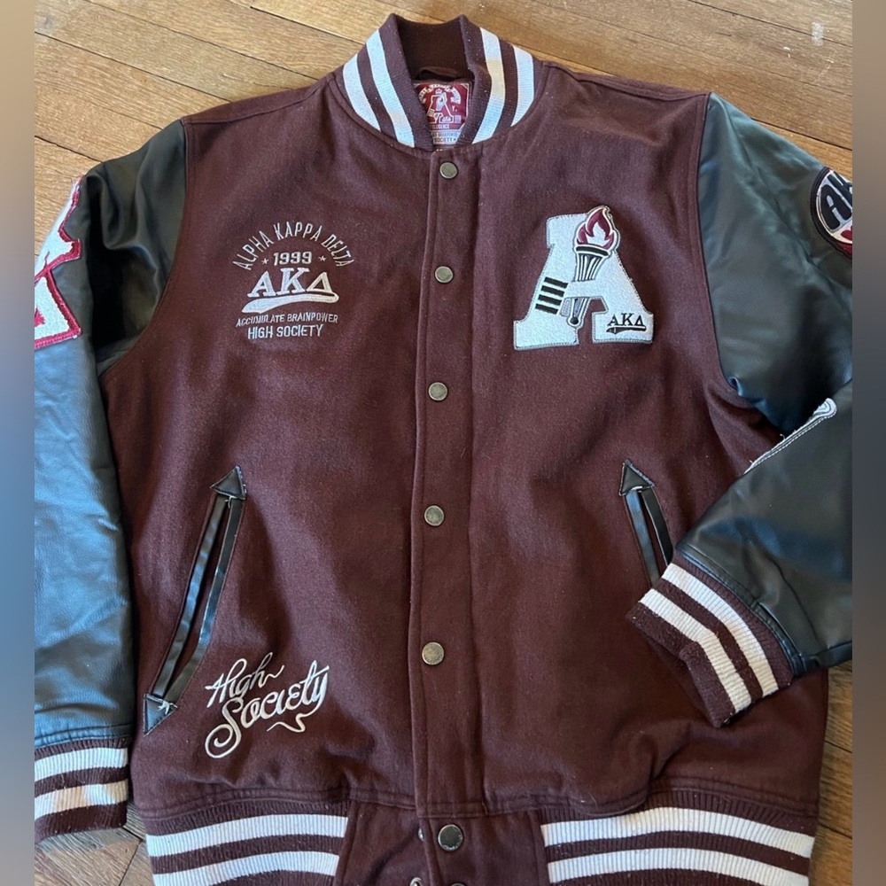 1999 alpha kapa delta lettermans jacket